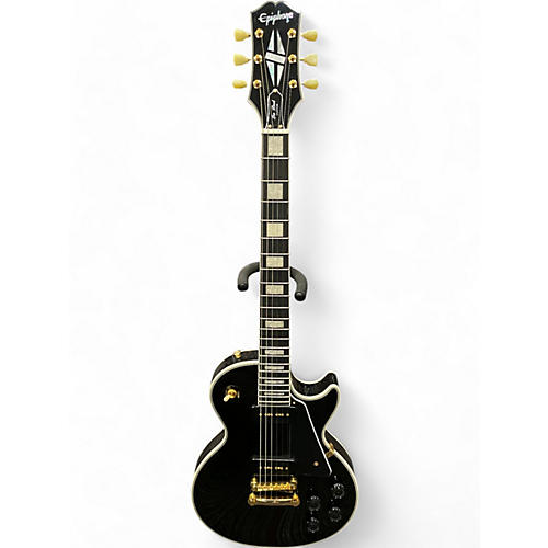 Epiphone Used Epiphone LES PAUL CUSTOM P90 Black Solid Body Electric Guitar Black