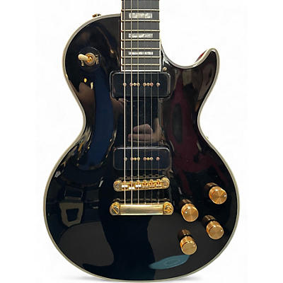 Used Epiphone LES PAUL CUSTOM P90 Black Solid Body Electric Guitar