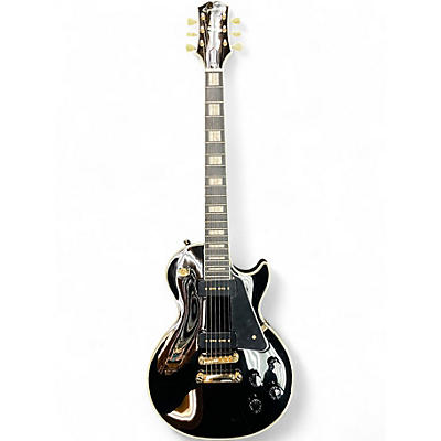 Used Epiphone LES PAUL CUSTOM P90 Black Solid Body Electric Guitar