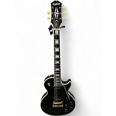 Used Epiphone LES PAUL CUSTOM P90 Ebony Solid Body Electric Guitar