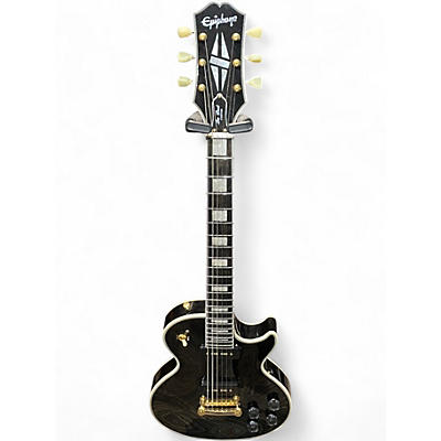 Used Epiphone LES PAUL CUSTOM P90 Ebony Solid Body Electric Guitar