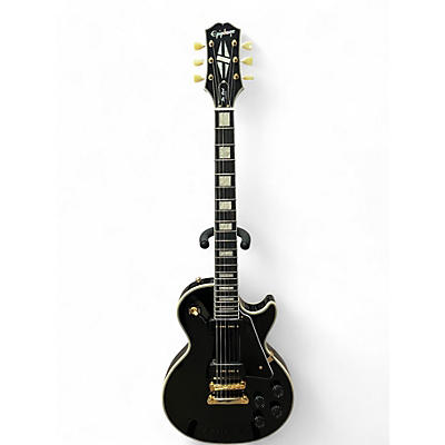 Used Epiphone LES PAUL CUSTOM P90 Ebony Solid Body Electric Guitar
