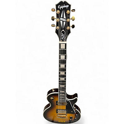Used Epiphone LES PAUL CUSTOM PLUS TOP 2 Color Sunburst Solid Body Electric Guitar