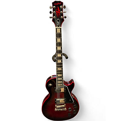 Used Epiphone LES PAUL CUSTOM WIDOW RED BURST Solid Body Electric Guitar