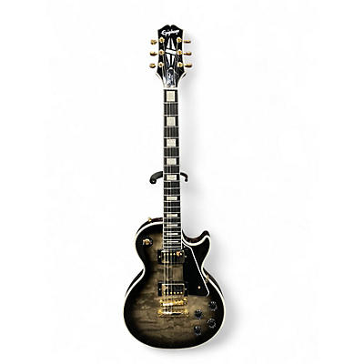 Used Epiphone LES PAUL CUSTOM shadow burst Solid Body Electric Guitar