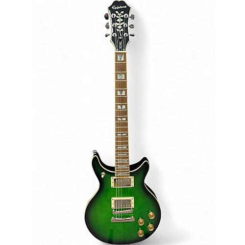 Used Epiphone LES PAUL DC PRO GREEN Solid Body Electric Guitar GREEN