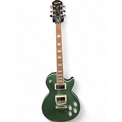 Used Epiphone LES PAUL Emerald Green Solid Body Electric Guitar
