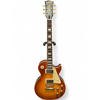 Used Epiphone LES PAUL ISPIRED BY GIBSON CUSTOM 1959 ICED TEA BURST Solid Body Electric Guitar