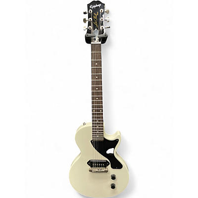 Used Epiphone LES PAUL JR WHITE Solid Body Electric Guitar