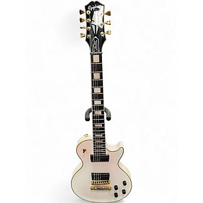 Used Epiphone LES PAUL MKH ORIGINS CUSTOM Antique White Solid Body Electric Guitar
