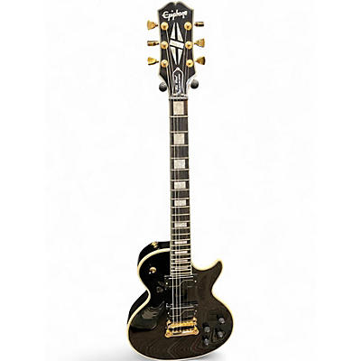 Used Epiphone LES PAUL MKH ORIGINS CUSTOM Black Solid Body Electric Guitar
