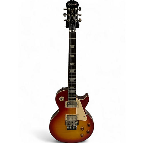 Epiphone Used Epiphone LES PAUL PLUSTOP PRO FX Cherry Sunburst Solid Body Electric Guitar Cherry Sunburst