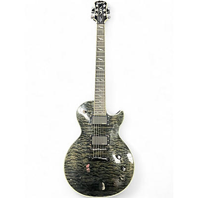 Used Epiphone LES PAUL PROPHECY CUSTOM TRANSPARENT BLACK Solid Body Electric Guitar