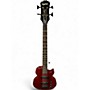 Used Epiphone LES PAUL SPECIAL BASS TRANSPARENT RED Electric Bass Guitar TRANSPARENT RED