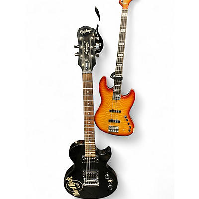 Used Epiphone LES PAUL SPECIAL HARD ROCK CAFE Black Solid Body Electric Guitar