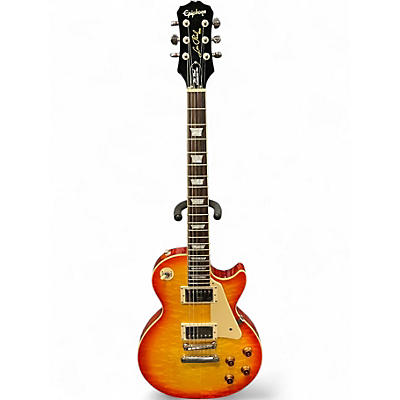 Used Epiphone LES PAUL STANDARD PRO PLUS Cherry Sunburst Solid Body Electric Guitar