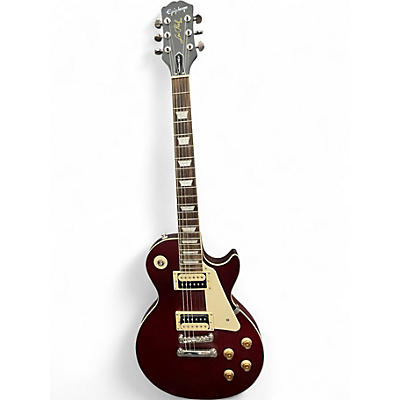 Used Epiphone LES PAUL TRAD PRO IV Satin Red Solid Body Electric Guitar