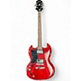 Used Epiphone Left handed SG Tribute Red Solid Body Electric Guitar Red