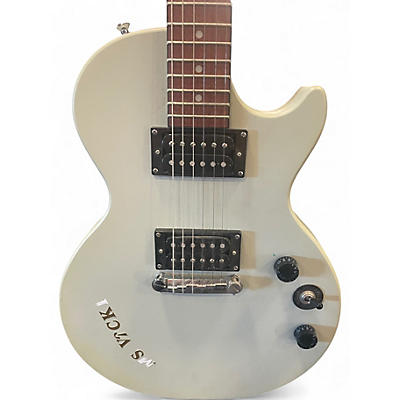 Used Epiphone Les Paul 100 Bolt On White Solid Body Electric Guitar