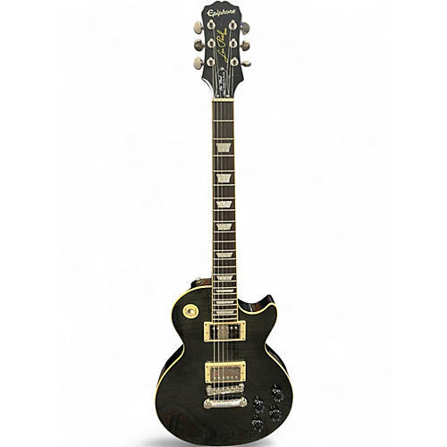 Used Epiphone Les Paul 1960 Tribute Plus Trans Gray Solid Body Electric Guitar Trans Gray