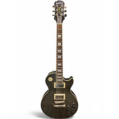 Used Epiphone Les Paul 1960 tribute plus Transparent charcoal Solid Body Electric Guitar