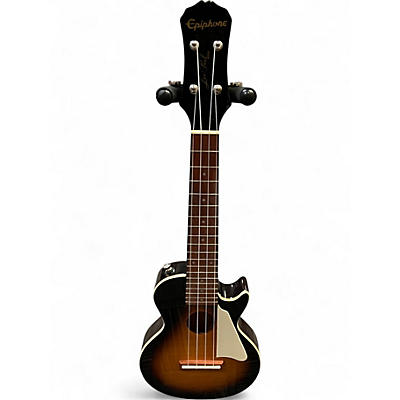 Used Epiphone Les Paul Acoustic-Electric Concert Tobacco Burst Ukulele