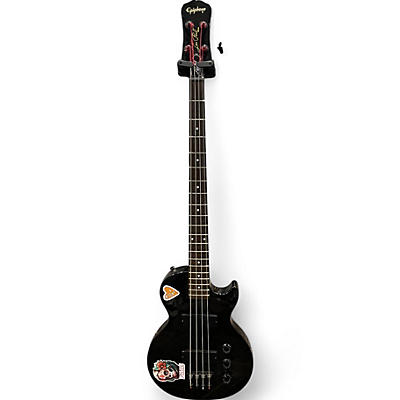 Used Epiphone Les Paul Bass Black Electric Bass Guitar