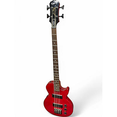 Used Epiphone Les Paul Bass Cherry Electric Bass Guitar