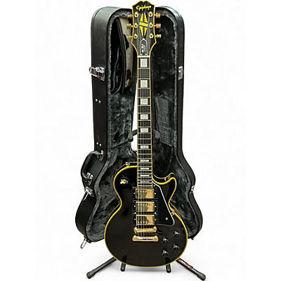 Used Epiphone Les Paul Black Beauty 3 Black and Gold Solid Body Electric Guitar