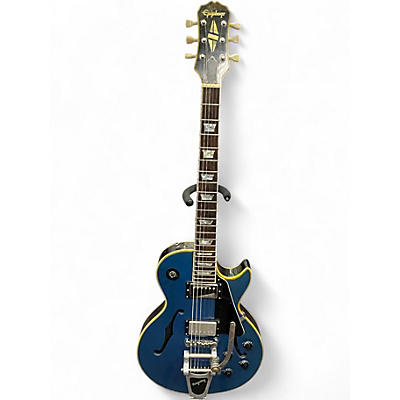 Used Epiphone Les Paul Blue Solid Body Electric Guitar