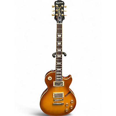 Used Epiphone Les Paul Classic 2 Tone Sunburst Solid Body Electric Guitar