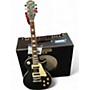 Used Epiphone Les Paul Classic Black Solid Body Electric Guitar Black