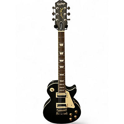 Used Epiphone Les Paul Classic Black and Ivory Solid Body Electric Guitar