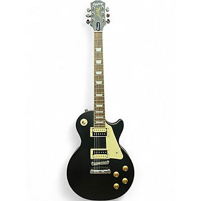 Used Epiphone Les Paul Classic Black and White Solid Body Electric Guitar