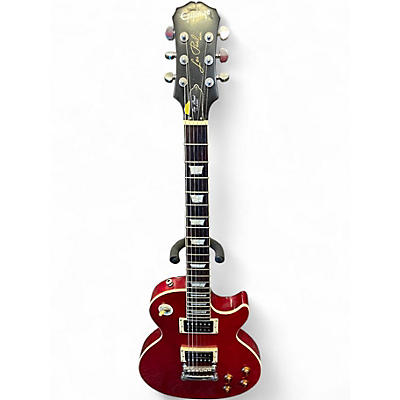 Used Epiphone Les Paul Classic Crimson Red Trans Solid Body Electric Guitar