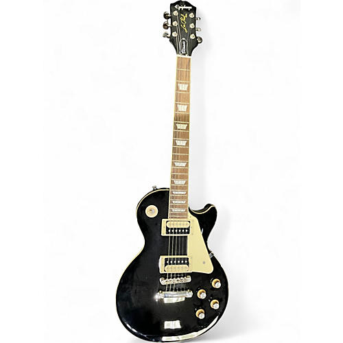 Used Epiphone Les Paul Classic Ebony Solid Body Electric Guitar Ebony