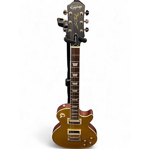 Used Epiphone Les Paul Classic Gold Solid Body Electric Guitar Gold
