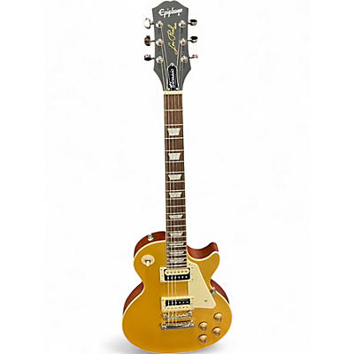 Used Epiphone Les Paul Classic Gold Top Solid Body Electric Guitar