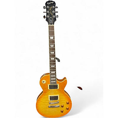 Used Epiphone Les Paul Classic Lemonburst Solid Body Electric Guitar