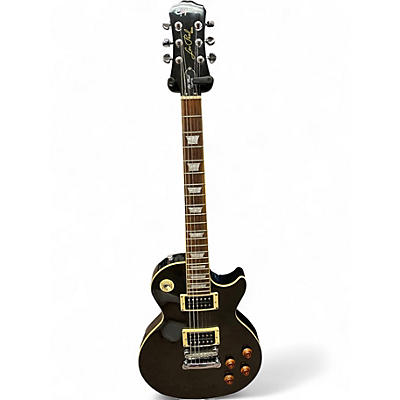 Used Epiphone Les Paul Classic QUILT Black Solid Body Electric Guitar