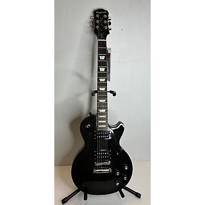 Epiphone Used Epiphone Les Paul Classic T Trans Black Solid Body Electric Guitar