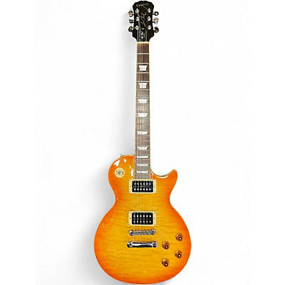 Used Epiphone Les Paul Classic Trans Amber Solid Body Electric Guitar