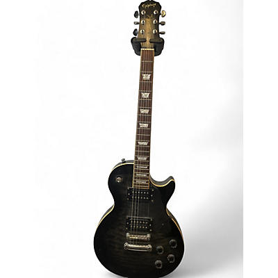 Epiphone Used Epiphone Les Paul Classic Trans Black Solid Body Electric Guitar