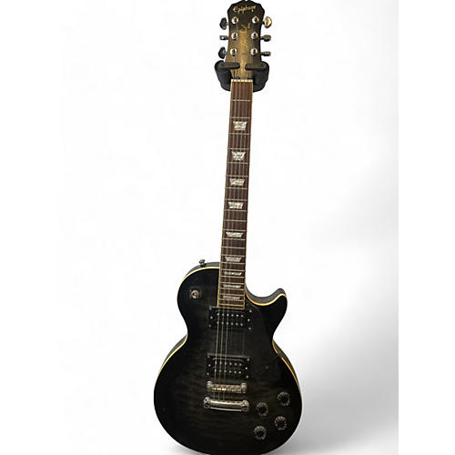 Epiphone Used Epiphone Les Paul Classic Trans Black Solid Body Electric Guitar Trans Black