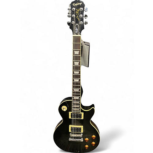 Used Epiphone Les Paul Classic Trans Black Solid Body Electric Guitar Trans Black