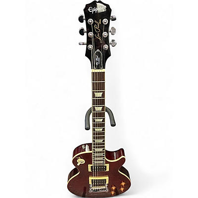 Used Epiphone Les Paul Classic Trans Crimson Red Solid Body Electric Guitar