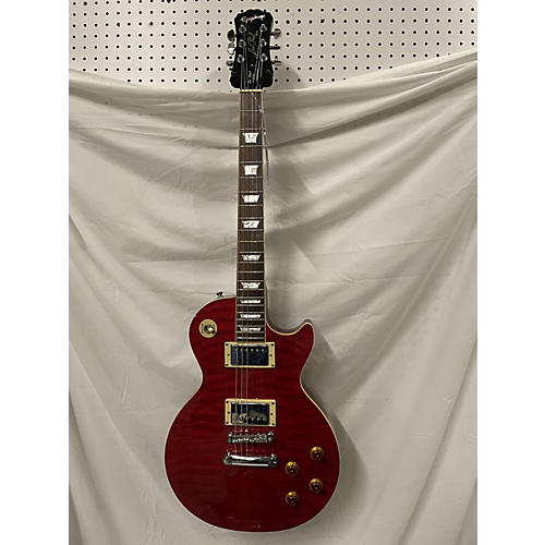 Epiphone Used Epiphone Les Paul Classic Trans Red Solid Body Electric Guitar Trans Red