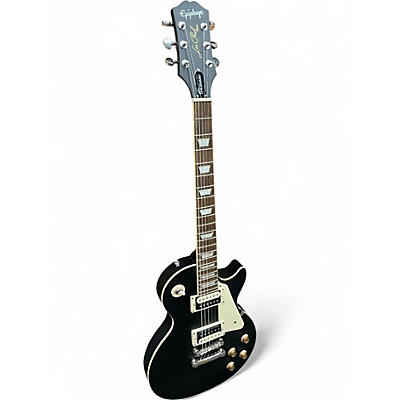 Used Epiphone Les Paul Classic Worn Ebony Solid Body Electric Guitar