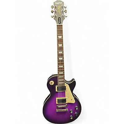 Used Epiphone Les Paul Classic Worn Purple Solid Body Electric Guitar