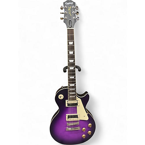Used Epiphone Les Paul Classic purple burst Solid Body Electric Guitar purple burst